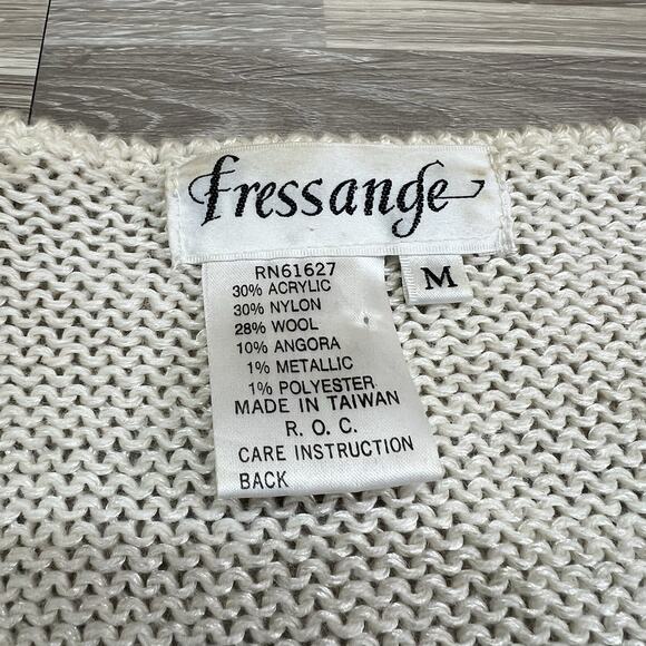 VTG Ines de La Fressange Women's Cowl Neck Sweater Wool Angora Size M - JN318 - Picture 2 of 8